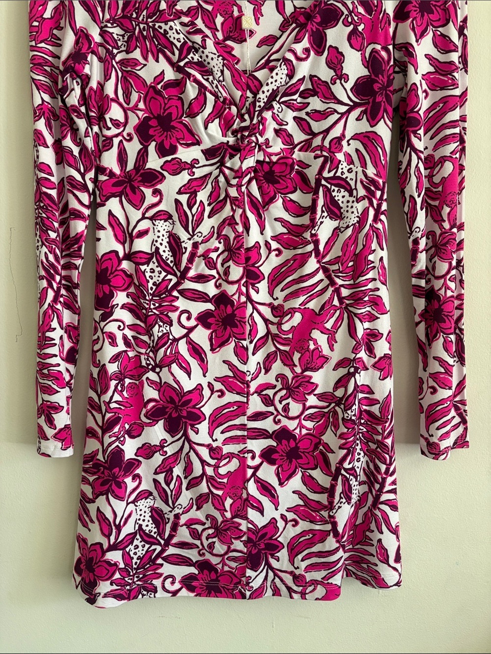 Lilly Pulitzer Pink White Floral Mini Dress Romper With Shorts Size XS - Picture 4 of 12